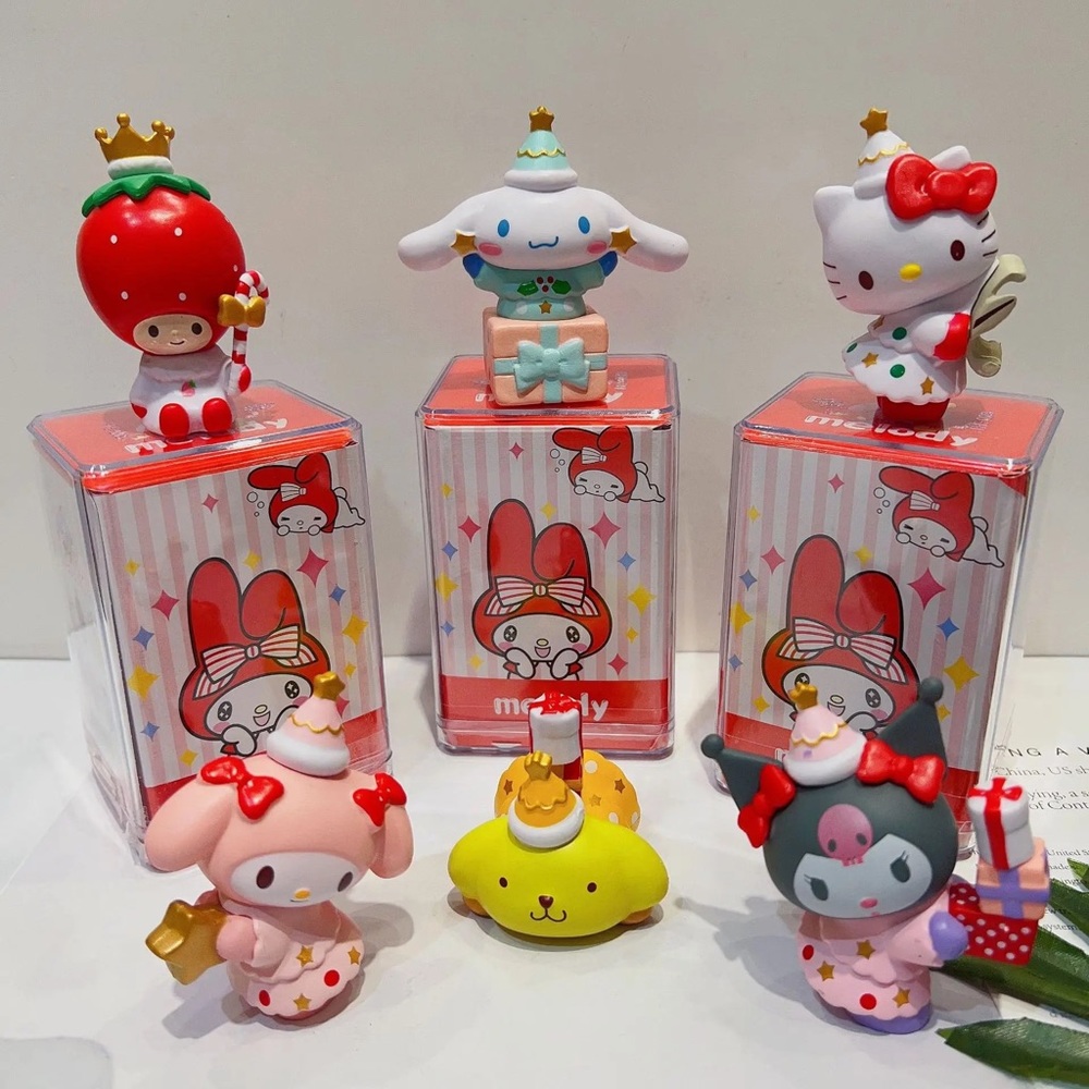 Sanrio Hello Kitty My Melody blind box mystery box Kawaii Cute Figure 6pcs/set